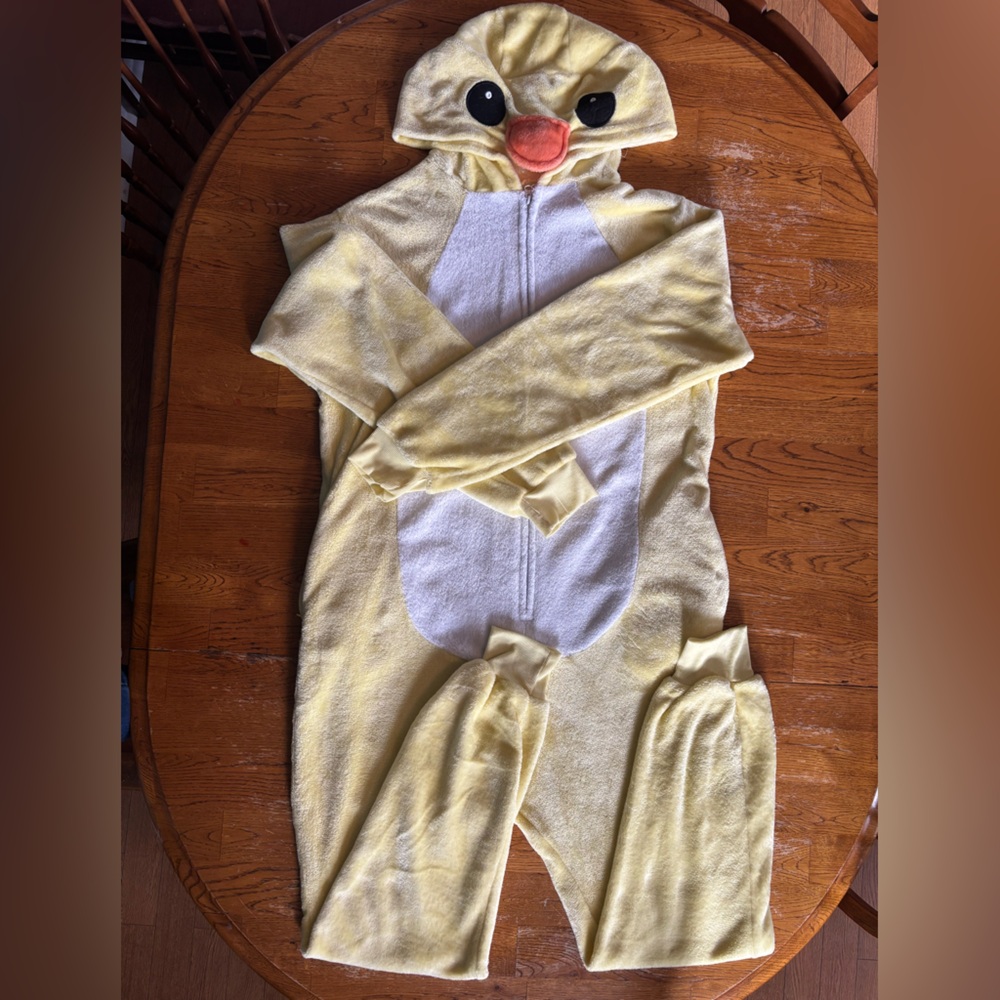 *Unisex Adult Duck Cosplay Costume, Large. By Funzies Has Zip Pockets